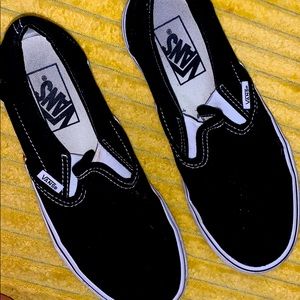 Black Slip On Vans